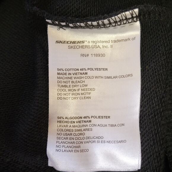 Skechers Bobs Hoodie Womens Sz XS Classy Lassie‎ Black Dog Pouch Pals Sweatshirt - Picture 8 of 8